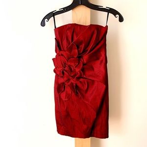 Jessica McClintock strapless mini